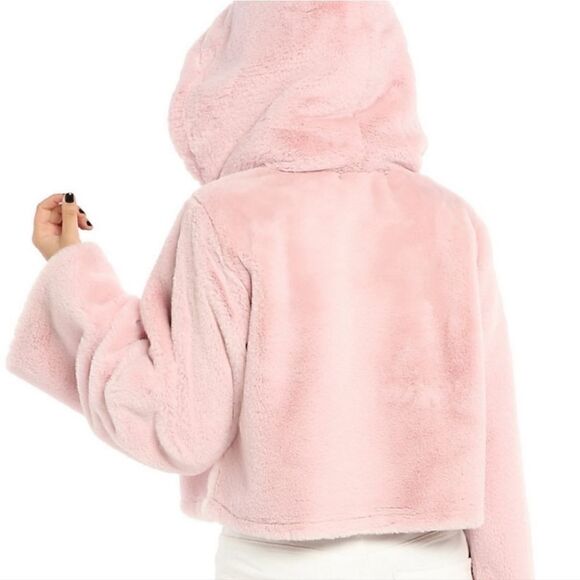 Hot Topic Pink Fuzzy Hoodie - Picture 4 of 11